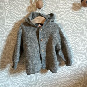 Engel Fleece Wool Jacket 6-12 months 74/80 Grey